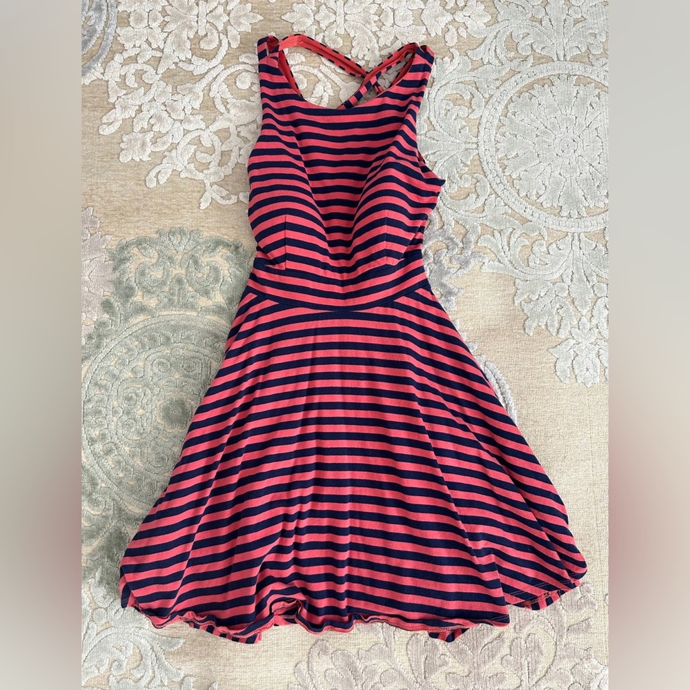 Lark & Wolff Backless Striped Dress